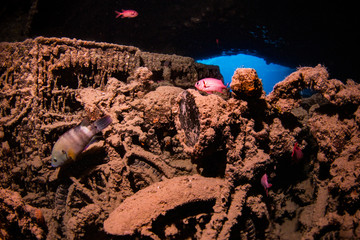 Motorbike on Thistlegorm wreck