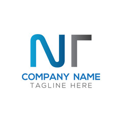Initial Letter NT Logo Design Vector Template. Creative Abstract NT Letter Logo Design