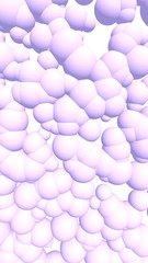 3d rendering picture of pink balls. Abstract wallpaper and background. 3D illustration