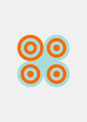 Colour Dots Universe Logo art design illustration