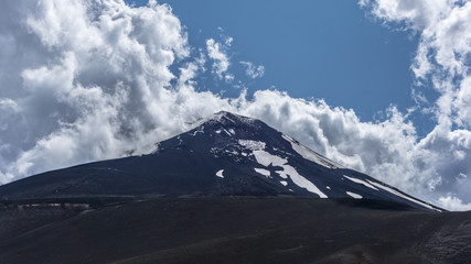 volcano view and cloud