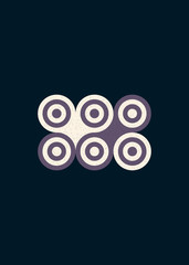 Colour Dots Universe Logo art design illustration