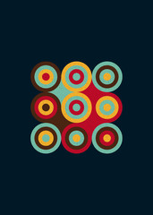 Colour Dots Universe Logo art design illustration