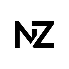 Initial Letter NZ Logo Design Vector Template. Creative Abstract NZ Letter Logo Design