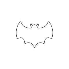 Bat icon vector sign  cartoon