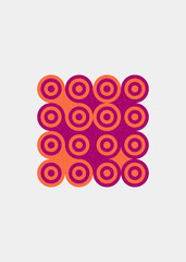 Colour Dots Universe Logo art design illustration