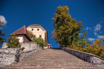 The Pilgrimage Church of the Assumption of Maria on Bled Island in Slovenia