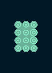 Colour Dots Universe Logo art design illustration