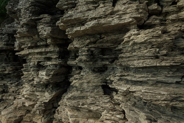 Gray rock. Natural beautiful texture