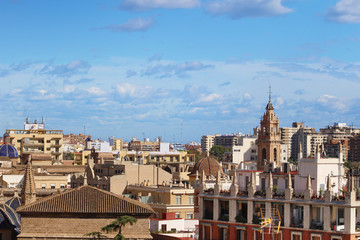 Vista a&eacute;rea de la Ciudad de Valencia, Espa&ntilde;a