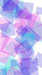Fototapeta premium Multicolored translucent hexagons on white background. Vertical image orientation. 3D illustration