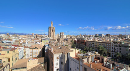 Obraz premium Vista aérea de la Ciudad de Valencia, España