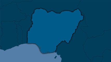 Nigeria, solid - dark glow