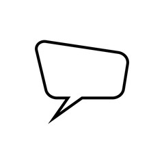 Bubble speech icon vector logo