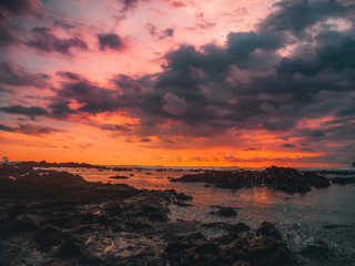 Atardecer en Santa Teresa de Puntarenas, Costa Rica