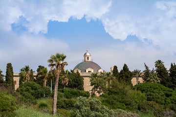 Mount Carmel in Haifa, Stella Maris. Travel to Israel.