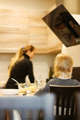 family at home