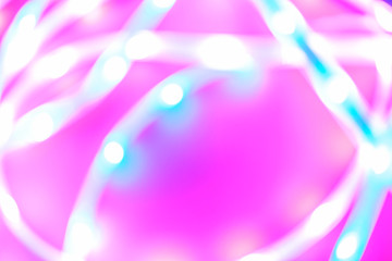 Futuristic blurred neon drop in blue and pink color with place for text, easy cut to banner