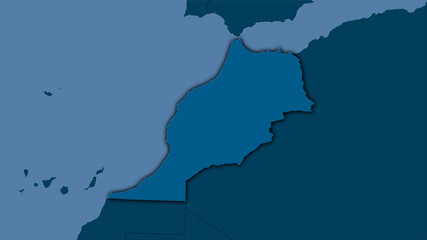 Morocco, solid - dark glow