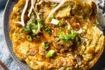 Homemade Chinese Egg Foo Yung Omelette