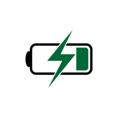 Design battery vector logo template