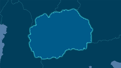 Obraz premium Macedonia, solid - light glow