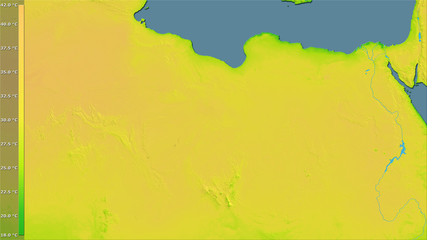 Libya, annual range - raw data