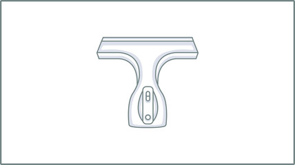 Vector Linear Wiper icon. Windscreen Wiper Illustration. Glass Cleaning Drawing.	