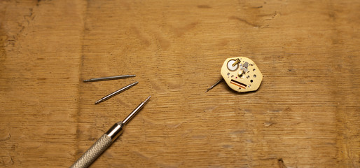 Swiss metal watch caliber maintenance
