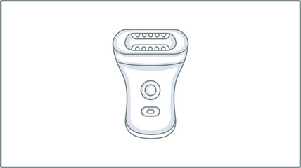 Vector Linear Epilator icon. Depilation Illustration.  Epilation Drawing.	