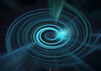 Abstract circle Light Fibers all colors sparkling universe nebula space