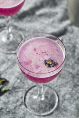 Boozy Purple Butterfly Pea Flower Gin Cocktail