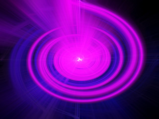 Abstract circle Light Fibers all colors sparkling universe nebula space