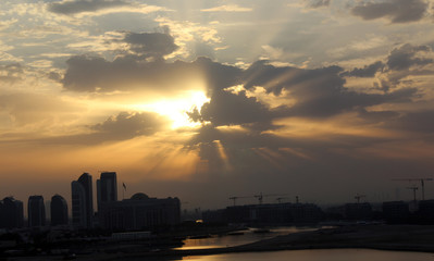 Abudabi, United Arab Emirates. Nice view of Persian Gulf.