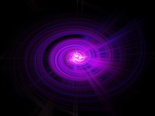 Abstract circle Light Fibers all colors sparkling universe nebula space