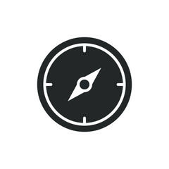 single icon of a compass vector illustration