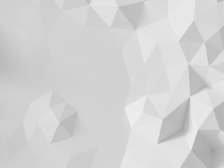 Low polygonal background - 3d rendering.