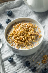 Healthy Organic Granola with Milk