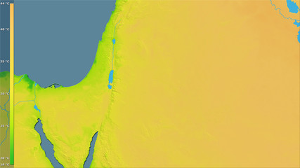 Jordan, annual range - raw data