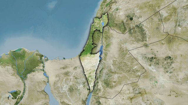 Israel, satellite D - dark glow