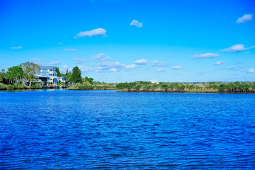 Beautiful Florida beach winter landscape
