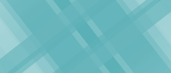 Abstract turquoise green background. Transparent criss-cross strips. Geometric pattern. Diagonal composition. Modern technology design for web banner, landing page, website, poster, flyer, leaflet