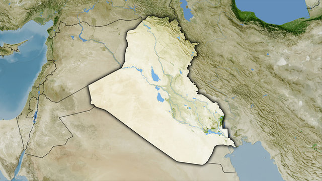 Iraq, satellite B - dark glow