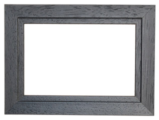 Black photo frame. Isolated object