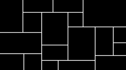 Templates collage 18 frame photos.Template of moodboard. Vector illustration.