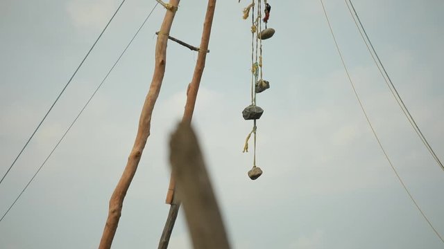 Chinese fishing nets or cheena vala