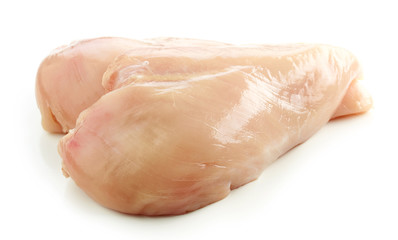 fresh raw chicken fillets