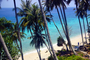 beach at pulau weh in indonesia