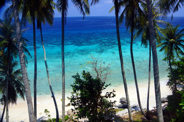 Fototapeta na wymiar sea view in pulau weh in indonesia