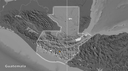 Guatemala, bilevel elevation - composition